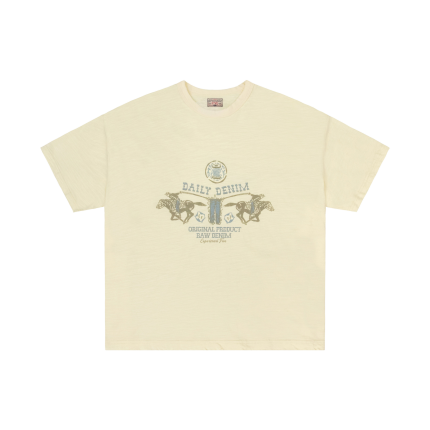 Experiment Five Daily Denim Tee Off White