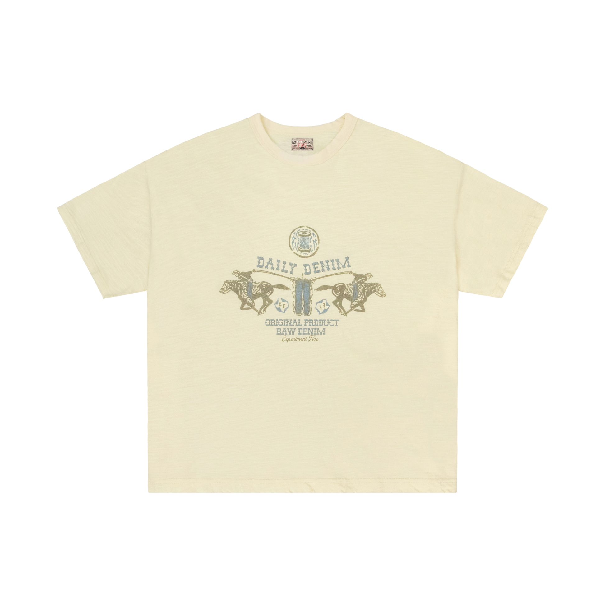 Experiment Five Daily Denim Tee Off White Experiment Five Daily Denim Tee Off White