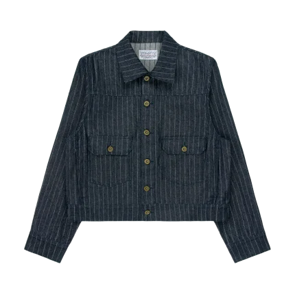 Experiment Five Pinstripe Denim Jacket