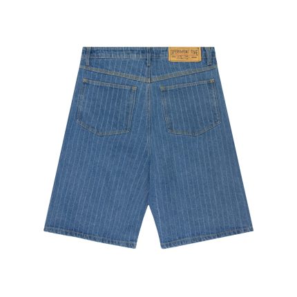 Experiment Five Pinstripe Shorts Blue