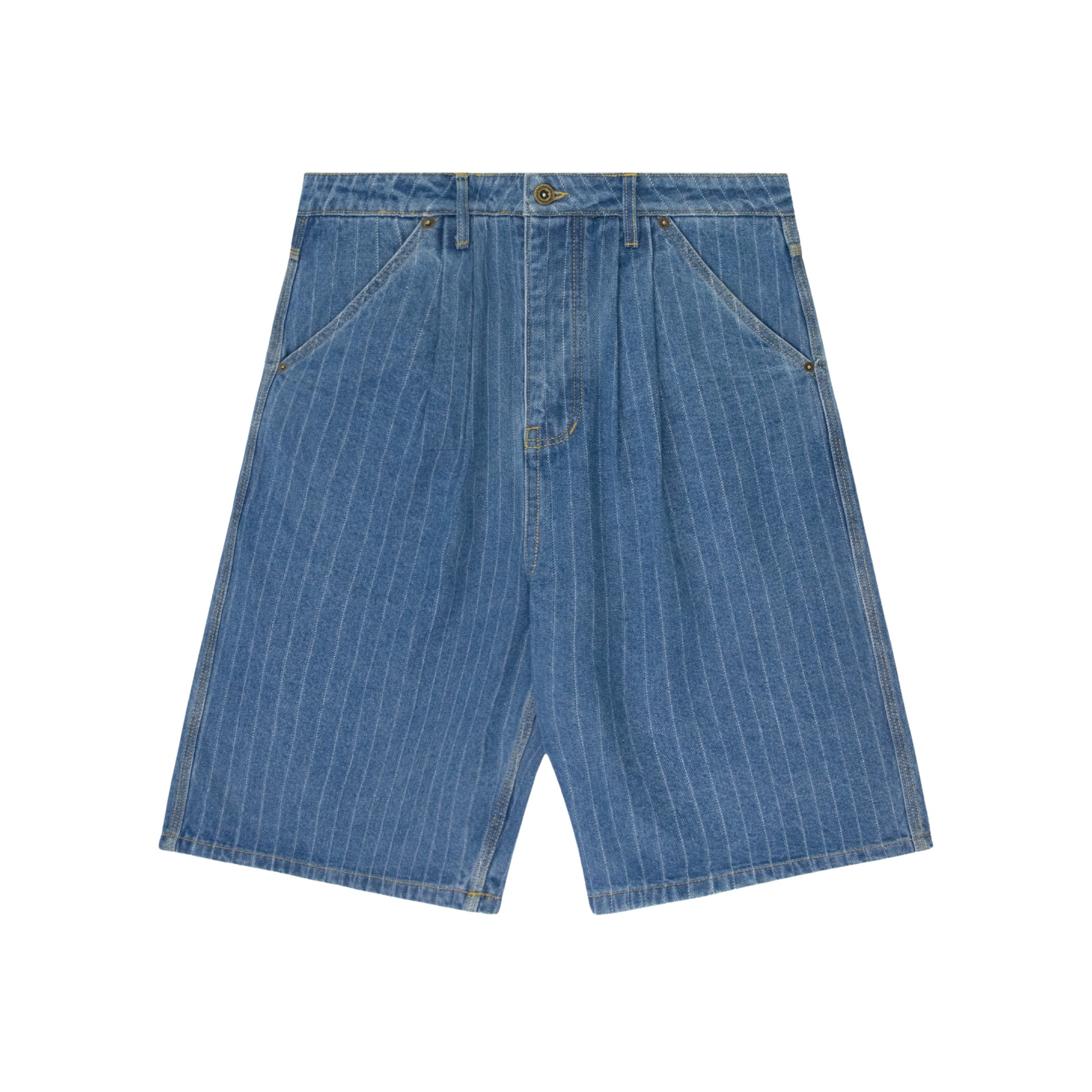Experiment Five Pinstripe Shorts Blue Experiment Five Pinstripe Shorts Blue