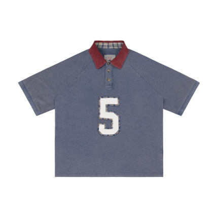 Experiment Five Raglon Polo Navy