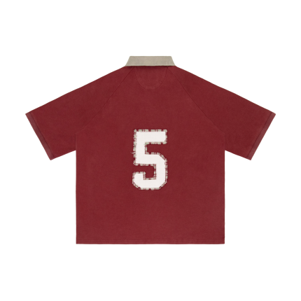 Experiment Five Raglon Polo Red