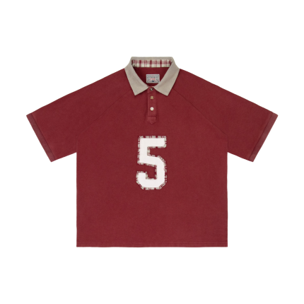Experiment Five Raglon Polo Red