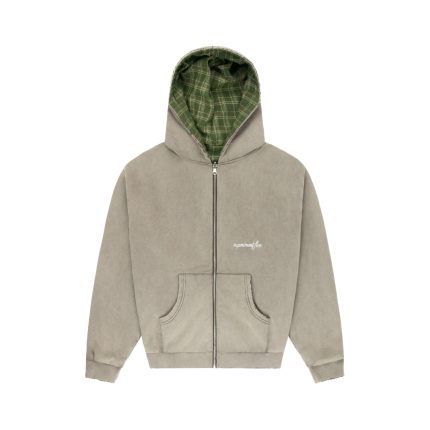 Experiment Five Reversible Plaid Zip Hoodie