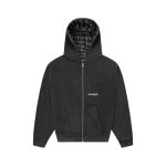 Experiment Five Reversible Plaid Zip Hoodie Black