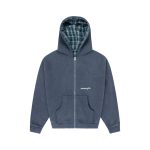 Experiment Five Reversible Plaid Zip Hoodie Navy