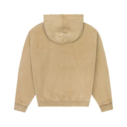 Experiment Five Reversible Plaid Zip Hoodie Sand