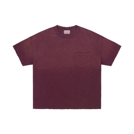 Experiment Five Slub Pocked Tee Maroon