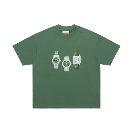 Experiment Five Watch Tee Washed Green