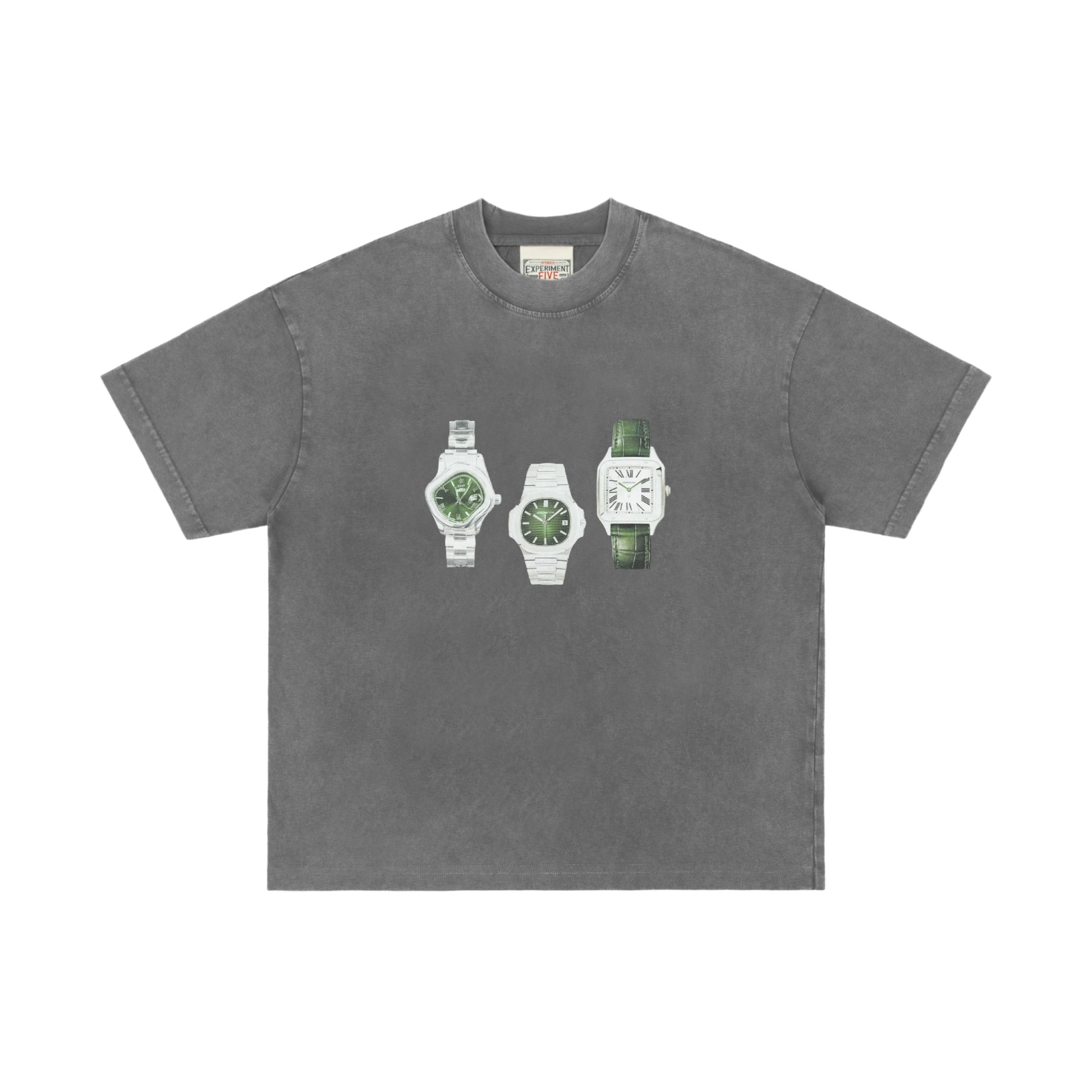 Experiment Five Watch Tee Washed Grey Experiment Five Watch Tee Washed Grey