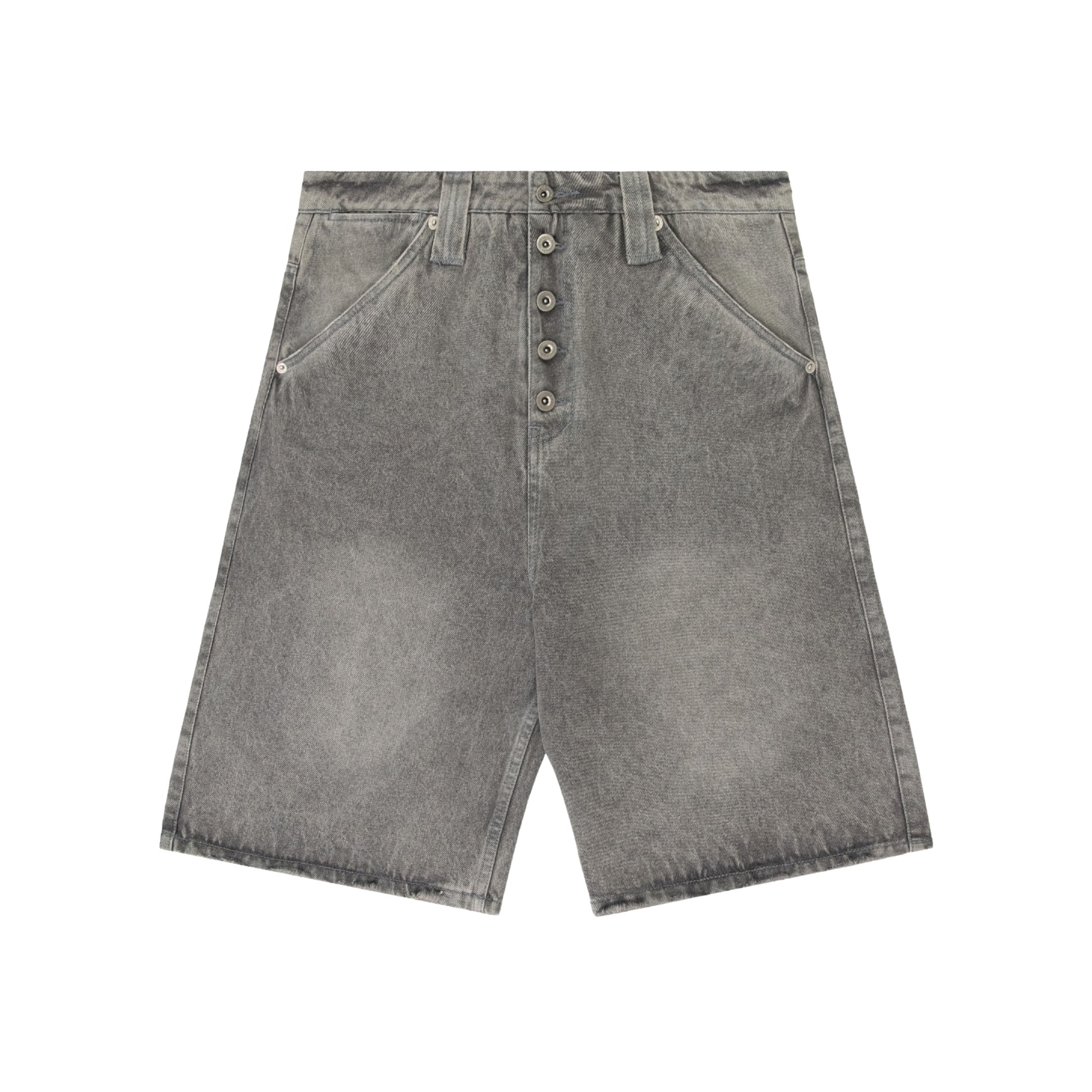 Experiment Five Workman Denim Shorts Washed Grey Experiment Five Workman Denim Shorts Washed Grey
